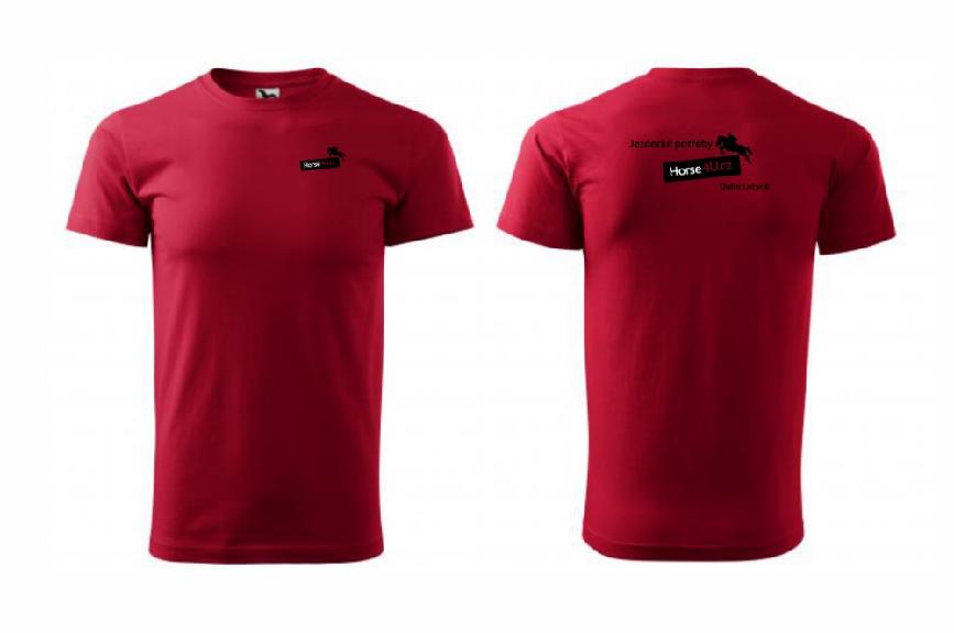 Pánské tričko BASIC Marlboro červené Barva: Červená, Varianta: L