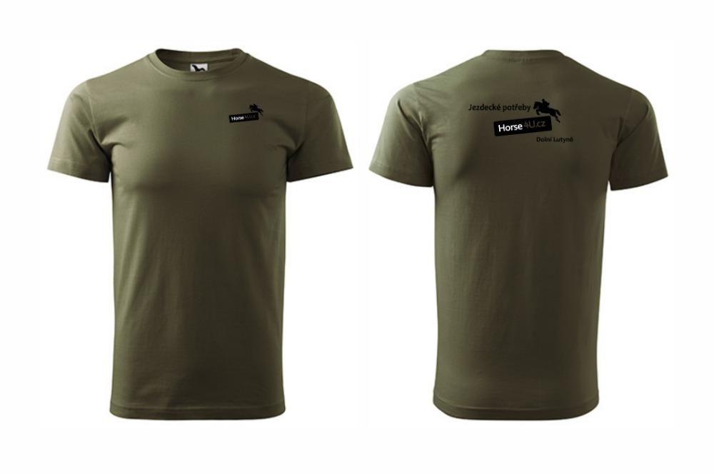 Pánské tričko BASIC Military Barva: Zelená, Varianta: L