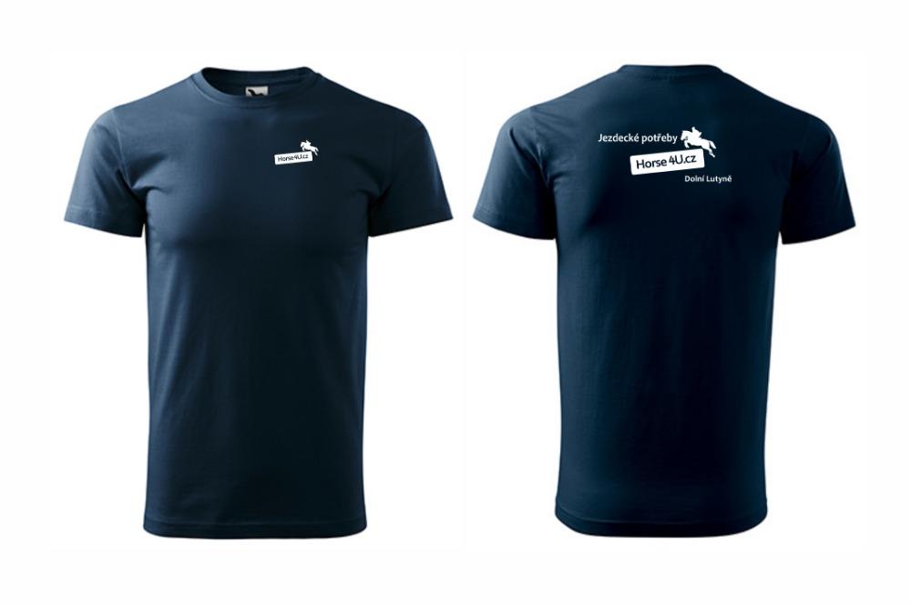 Pánské tričko BASIC Navy Barva: Navy, Varianta: S
