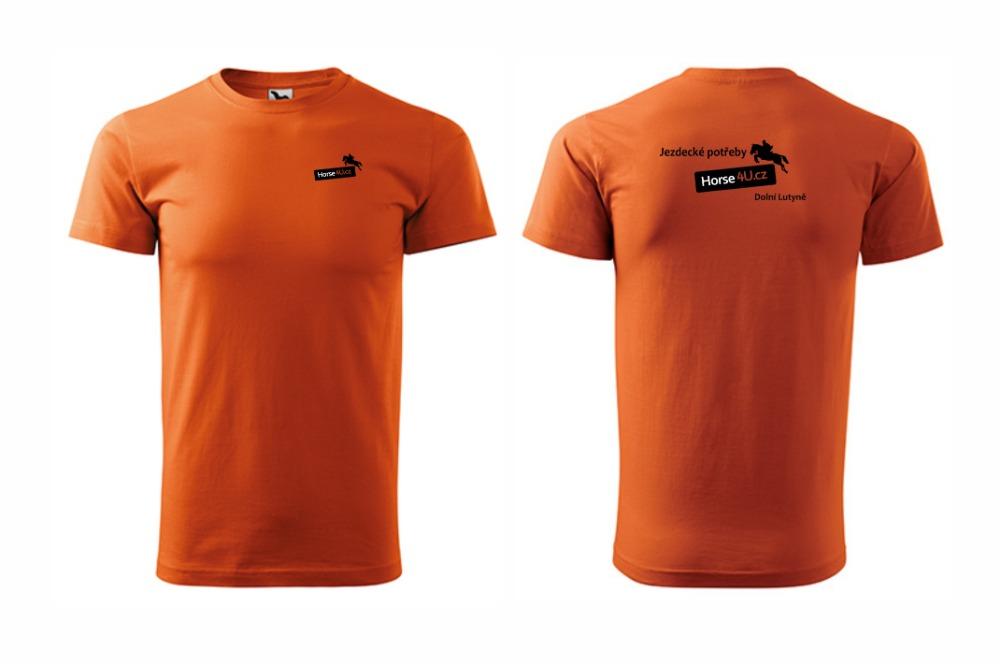 Pánské tričko BASIC Oranžové Barva: Oranžová, Varianta: XXL