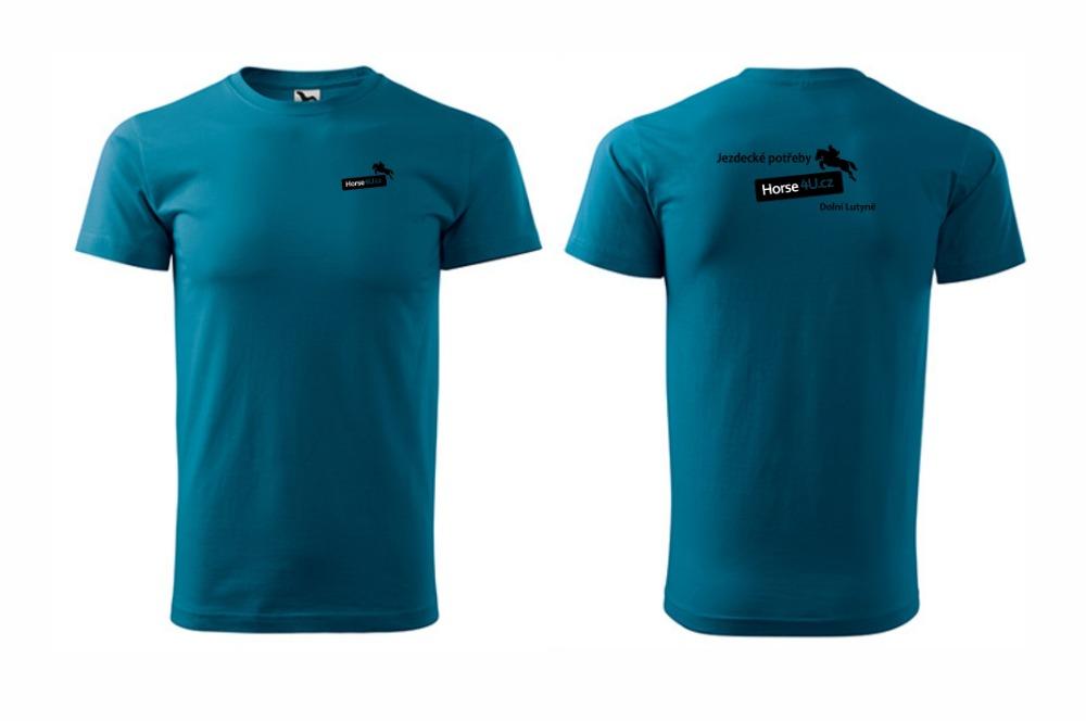 Pánské tričko BASIC Petrolejové Barva: Modrá, Varianta: S