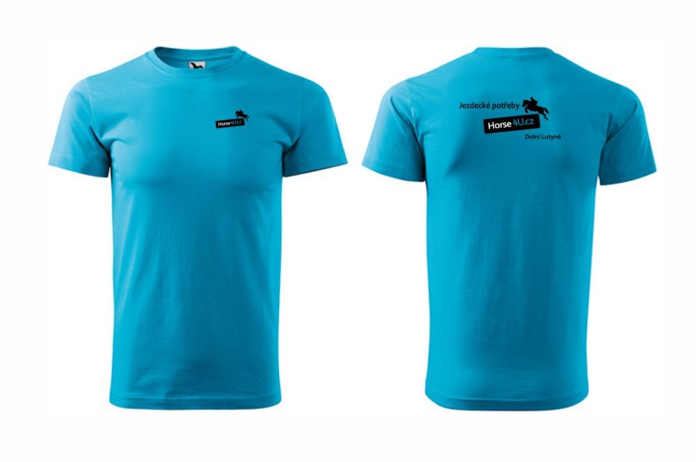 Pánské tričko BASIC Tyrkysové Barva: Tyrkysová, Varianta: XL