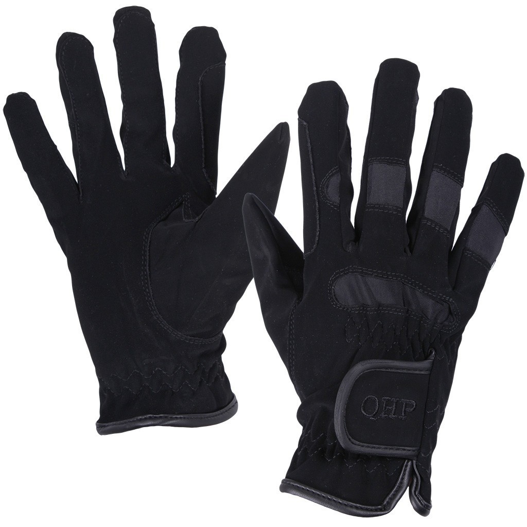 Zimní jezdecké rukavice QHP Multi Winter Barva: Černá, Varianta: S