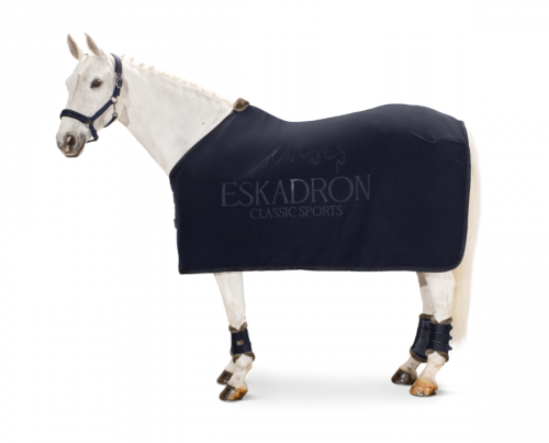 Odpocovací deka Eskadron FLEECE STAMP Barva: Navy, Velikost: L (145cm)