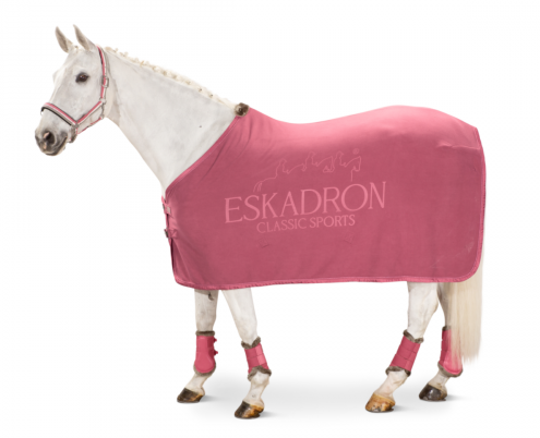 Odpocovací deka Eskadron FLEECE STAMP Barva: Rouge, Velikost: L (145cm)