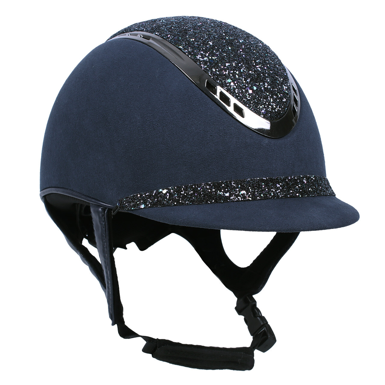 Jezdecká helma QHP Glitz Barva: Navy, Velikost: 60 - 62