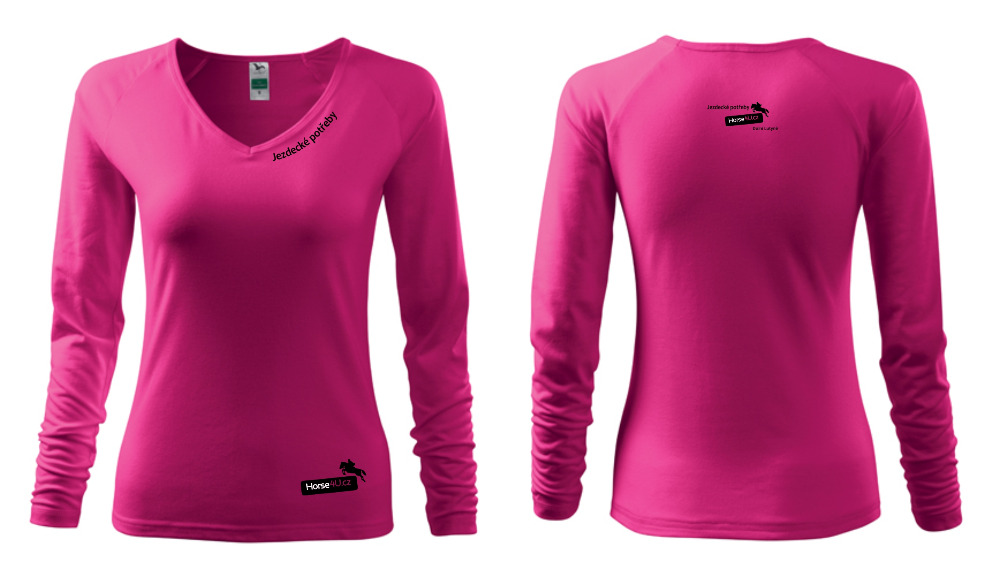 Dámské triko Elegance Růžové Barva: Růžová, Varianta: XL