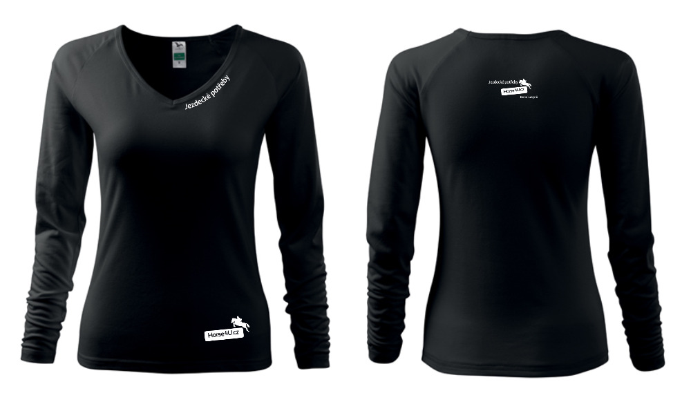 Dámské triko Elegance Černé Barva: Černá, Varianta: XL