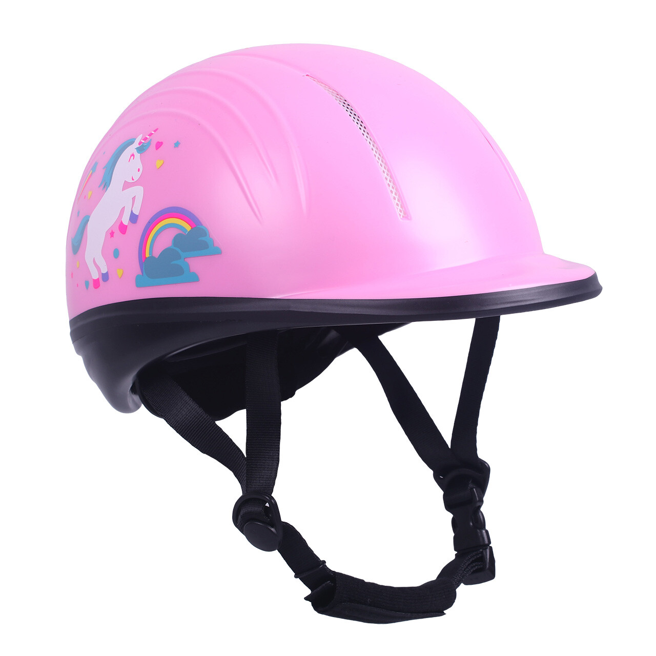 Jezdecká helma QHP Junior Joy Barva: Růžová, Velikost: 53 - 55