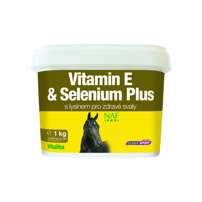 Vitamín E a selen pro správnou funkci svalů koní v zátěži Vitamin E and Selenium plus 2,5 kg