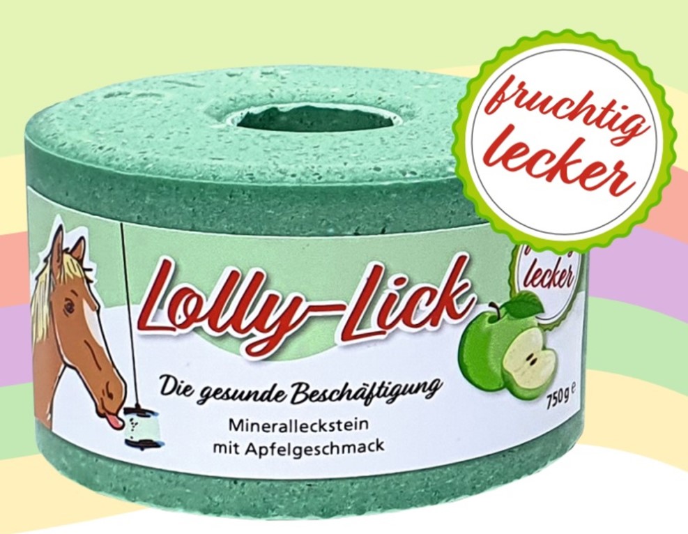 Koňské lízátko Lolly-Lick - zdravé lízátko pro koně Jablko