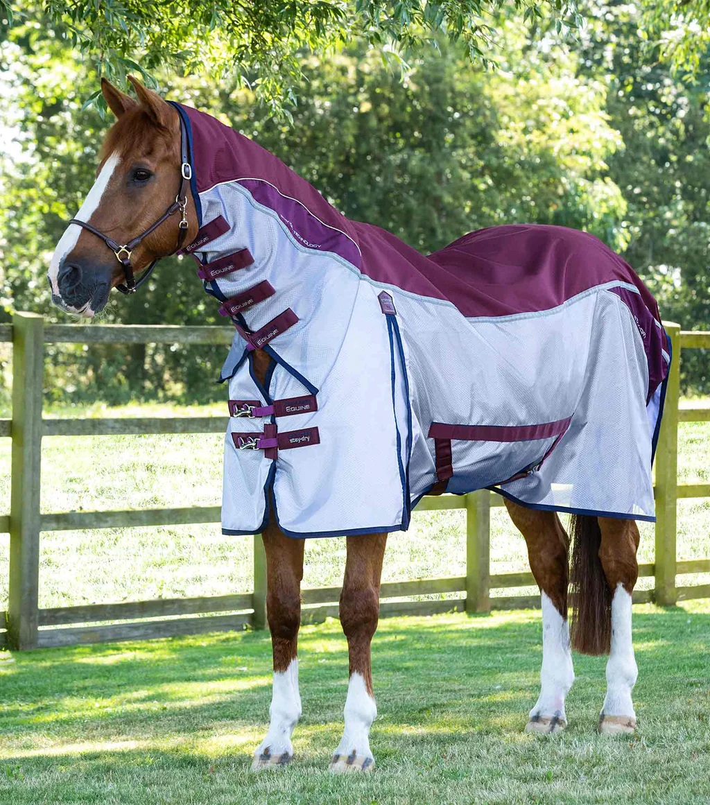 Deka proti hmyzu Premier Equine Buster Stay-Dry Super Lite Wine Velikost: 5,3" (115 cm)