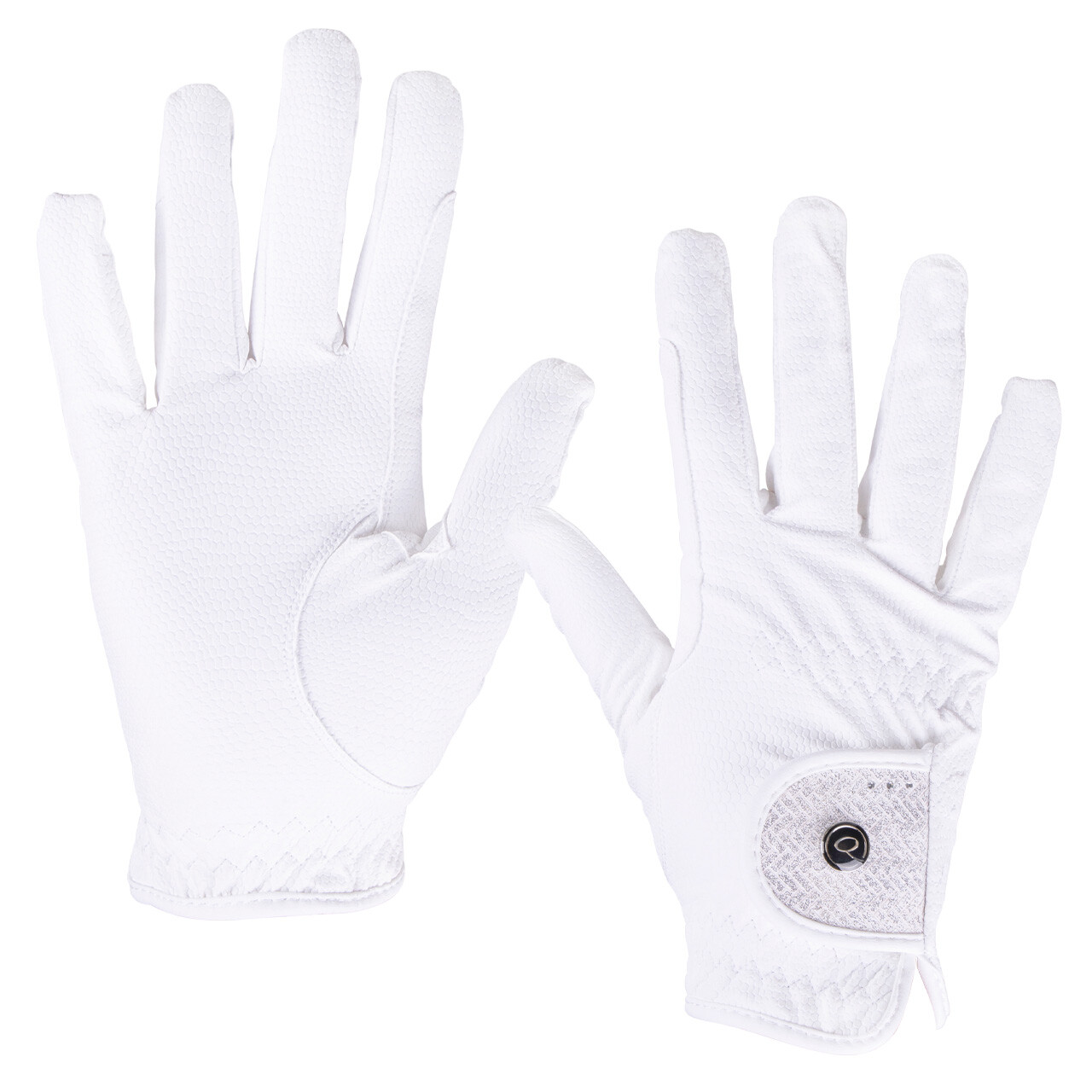 Jezdecké rukavice QHP Kae Barva: Bílá, Varianta: XS