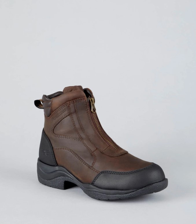 Nízké voděodolné boty Premier Equine Vinci na zip Barva: Hnědá, Velikost: UK 10 (44)