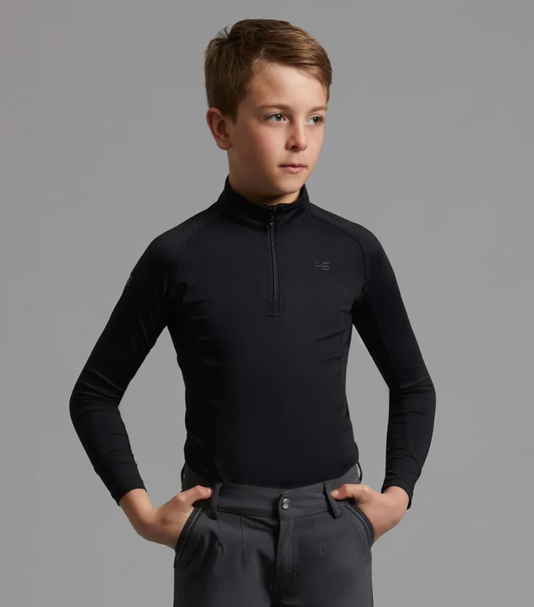 Dětské sportovní tričko Premier Equine Ombretta Barva: Black (Černá), Velikost: 7-8 let