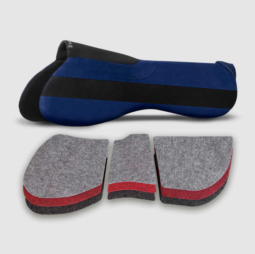 Korekční podložka pod skokové sedlo Winderen Dark blue Varianta: Comfort (18 mm), Velikost: 17´ (sedla 16,5´- 17´)