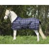 Stájová deka QHP Falabella 200g Blue Check