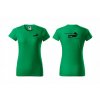 Dámské tričko BASIC Středně zelené