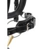 SS20 Savuto Anatomic Bridle with Crank Noseband and Flash Black Close Up Fas