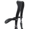 SS20 Savuto Anatomic Bridle with Crank Noseband and Flash Black Close Up Hea