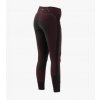 Ronia Ladies Full Seat Gel Pull On Riding Tights Wine 2 768x