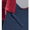 Merino Wool Half Lined GP Jump Numnah Navy Burgundy 4