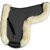 engel reitsport lammfell satteldecke sadek4 grau marine d dressur