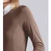 Cristalli womens long sleeve comp shirt mocha 4 2048x