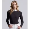 Cristalli womens long sleeve comp shirt black 1 2048x