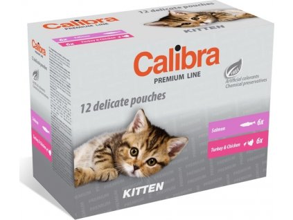 Multipack Calibra Cat kapsa Premium Kitten, 12x100 g