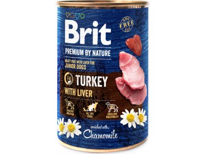 Brit Premium Dog by Nature konz Turkey & Liver 400 g