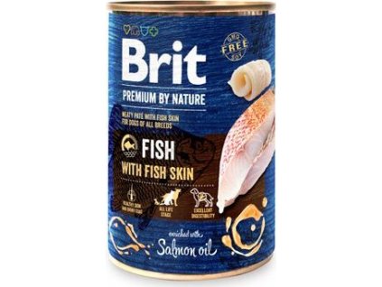 Brit Premium Dog by Nature  konz Fish & Fish Skin 400 g