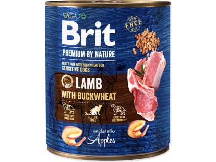 Brit Premium Dog by Nature  konz Lamb & Buckwheat 800 g