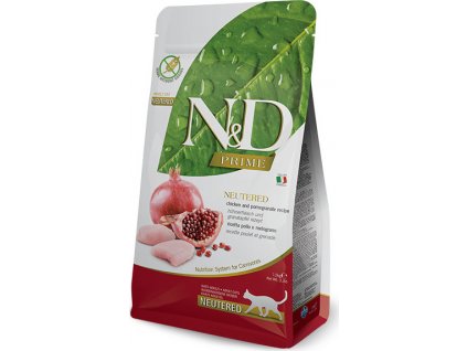 N&D GF PRIME CAT Neutered Chicken&Pomegranate 5 kg