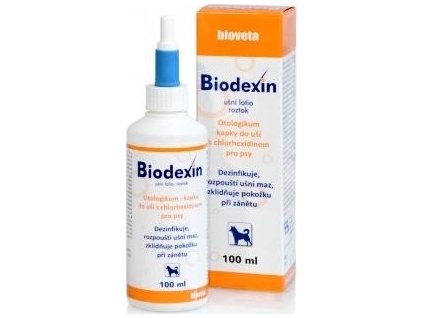 Kapky do uší pro psy Biodexin, 100 ml