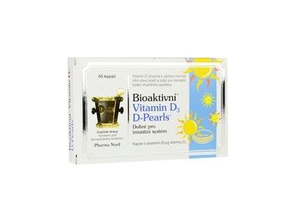 Bioaktivní Vitamin D3 D Pearls, 40cps