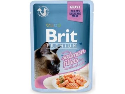 Brit Premium Cat D Fillets in Gravy for Sterilised 85 g