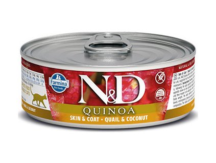 N&D GF CAT QUINOA Adult Quail & Coconut 80 g