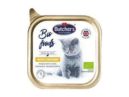 Butcher's Cat Bio s kuřecím vanička 85 g