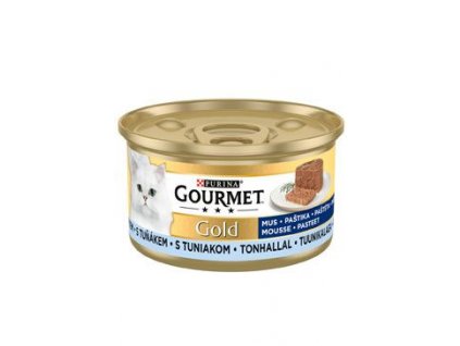 Konzerva pro kočky tuňák Gourmet Gold, 85 g
