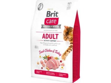 Granule pro kočky Brit Care GF Adult, Activity Support, 2 kg