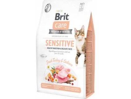 Granule pro kočky Brit Care GF, Sensit Heal.Digest&Delic.Taste, 2 kg