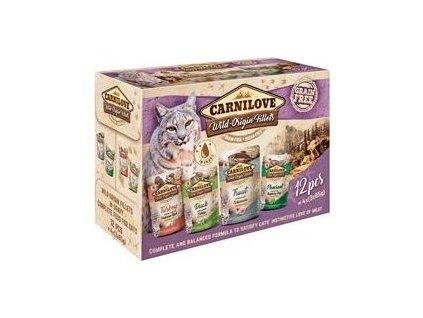 Kapsičky pro kočky Multipack Carnilove pouch, 12x85 g