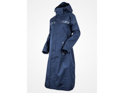 Kabát nepromokavý Long Trench UHIP, dámský, navy blue