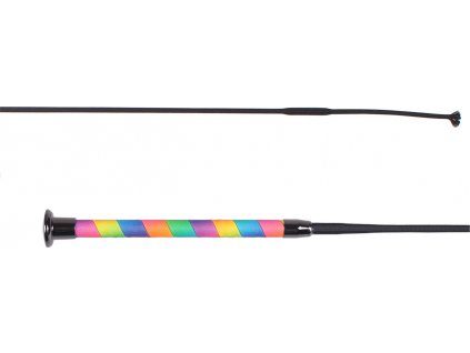 Bič drezurní Ombre QHP, 90/100 cm, rainbow