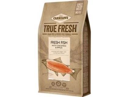 Granule pro psy Fresh Fish with Chickpeas and Apples Carnilove True Fresh, 1,4 kg