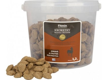 Pamlsky pro koně - krokety Fitmin, med +biotin, 1,2kg