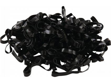 Gumičky silikonové HorseGuard, 500 ks, černé