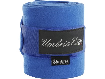 Bandáže fleecové Umbria Equitazione, 4 ks, 4 m, royal blue