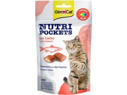 Pamlsky pro kočky GIMCAT, lososové, 60 g